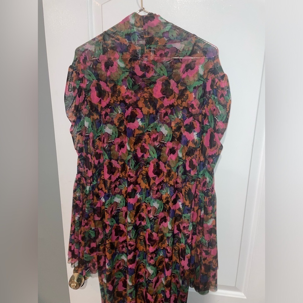 New! Misa Los Angeles Elektra Dress in Jewel Tone Flora MISA 🌺 Large NWT! - Picture 11 of 13